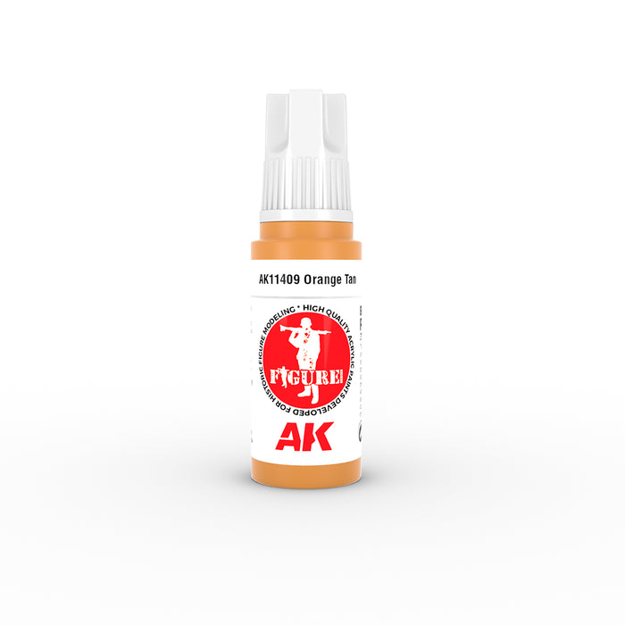 AK Interactive 11409 Figures Series: Orange Tan 3G Acrylic Paint 17ml Bottle