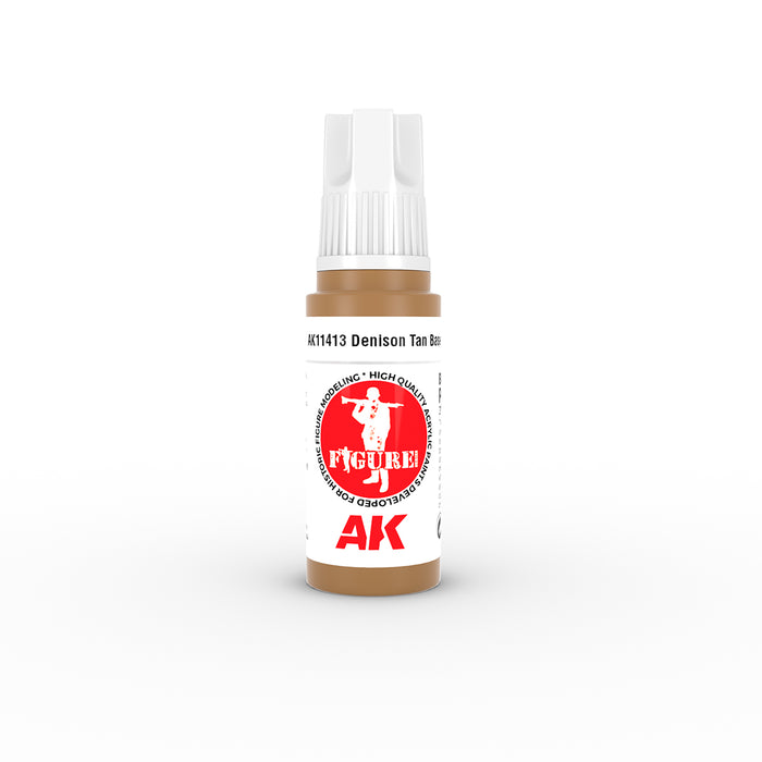 AK Interactive 11413 Figures Series: Denison Tan Base 3G Acrylic Paint 17ml Bottle