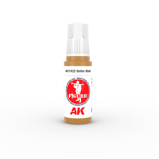 AK Interactive 11422 Figures Series: Ocher Khaki 3G Acrylic Paint 17ml Bottle