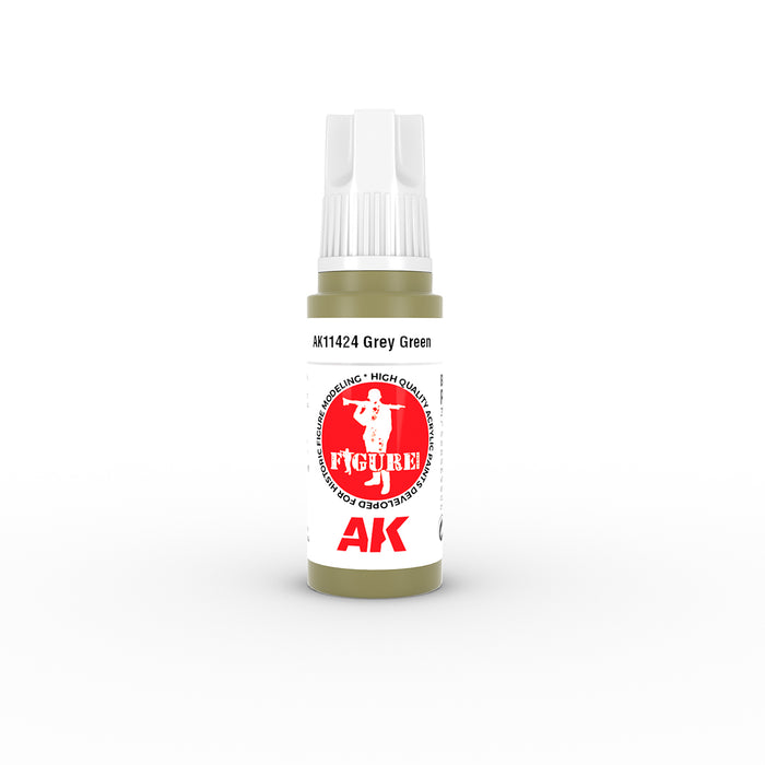 AK Interactive 11424 Figures Series: Grey Green 3G Acrylic Paint 17ml Bottle