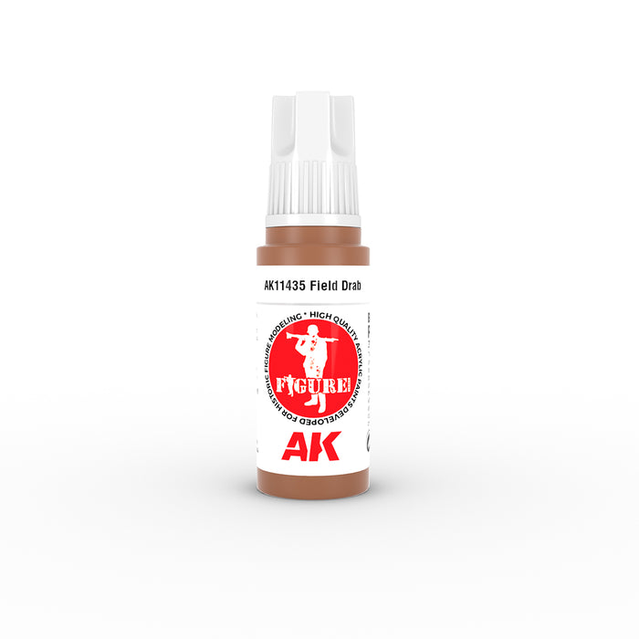 AK Interactive 11435 Figures Series: Field Drab 3G Acrylic Paint 17ml Bottle