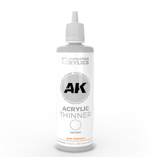 AK Interactive 11500 3G Acrylic Thinner 100ml Bottle