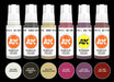 AK Interactive 11602 Night Creatures Flesh Tones 3G Acrylic Paint Set (6 Colors)