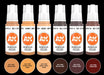 AK Interactive 11603 Human Flesh Tones 3G Acrylic Paint Set (6 Colors)