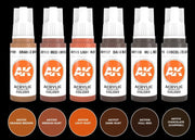 AK Interactive 11605 Rust 3G Acrylic Paint Set (6 Colors)