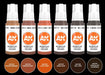 AK Interactive 11605 Rust 3G Acrylic Paint Set (6 Colors)