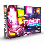 AK Interactive 11610 Neon 3G Acrylic Paint Set (6 Colors)