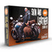 AK Interactive 11613 Skin & Leather 3G Acrylic Paint Set (6 Colors)
