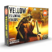 AK Interactive 11615 Yellow Essential 3G Acrylic Paint Set (6 Colors)