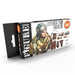 AK Interactive 11620 Figures Series: Leather & Buckles 3G Acrylic Paint Set (6 Colors)
