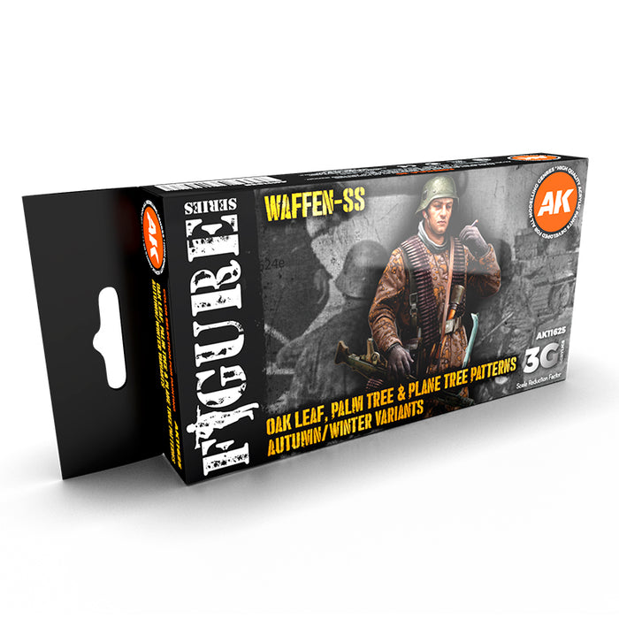 AK Interactive 11625 Figures Series: Waffen SS Oak Leaf/Tree Patterns Autumn/Winter 3G Acrylic Paint Set (6 Colors)