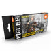 AK Interactive 11626 Figures Series: Waffen SS Oak Leaf/Tree Patterns Spring/Summer 3G Acrylic Paint Set (6 Colors)