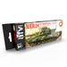 AK Interactive 11653 AFV Series: US Army MERDC Camouflage Mid 1970's to Mid 1980's 3G Acrylic Paint Set (8 Colors)