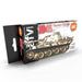 AK Interactive 11654 AFV Series: 1945 Late War Panzer Camouflage 3G Acrylic Paint Set (6 Colors)