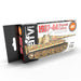 AK Interactive 11656 AFV Series: German Army Panzer Camouflage 1937-44 3G Acrylic Paint Set (6 Colors)