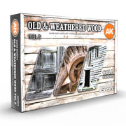 AK Interactive 11674 Old & Weathered Wood Vol.2 3G Acrylic Paint Set (6 Colors)