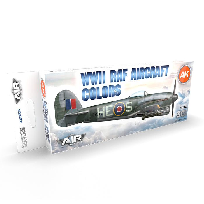 AK Interactive 11723 Air Series: WWII RAF Aircraft 3G Acrylic Paint Set (8 Colors)