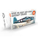 AK Interactive 11729 Air Series: WWII USN & USMC Aircraft 3G Acrylic Paint Set (6 Colors)