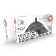 AK Interactive 11734 Air Series: WWII US Aircraft Interior 3G Acrylic Paint Set (6 Colors)