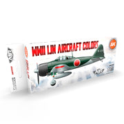 AK Interactive 11737 Air Series: WWII IJN Aircraft 3G Acrylic Paint Set (8 Colors)