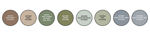 AK Interactive 11752 Air Series: Israeli Air Force Aircraft 3G Acrylic Paint Set (8 Colors)