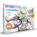 AK Interactive 11757 Jose Davinci Signature 3G Acrylic Paint Set (18 Colors)