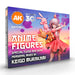 AK Interactive 11765 Anime Figures Special Flesh & Skins 3G Acrylic Paint Set (18 Colors)