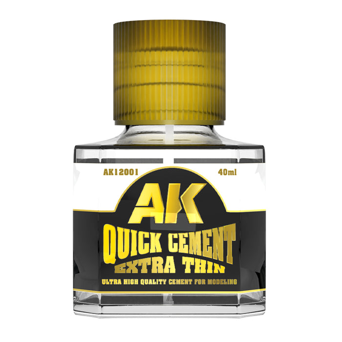 AK Interactive 12001 Quick Cement Extra Thin 40ml Bottle