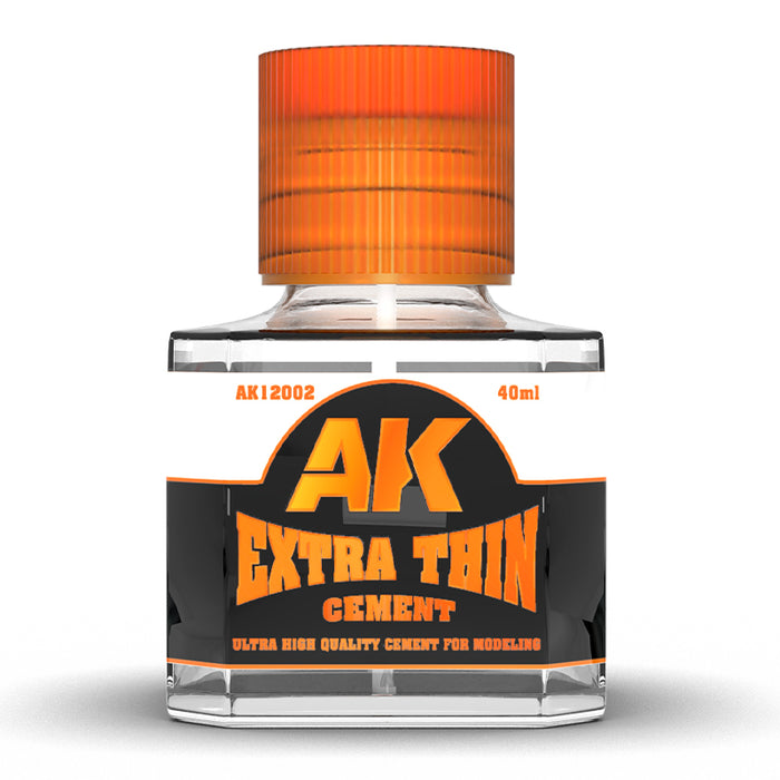 AK Interactive 12002 Extra Thin Cement 40ml Bottle