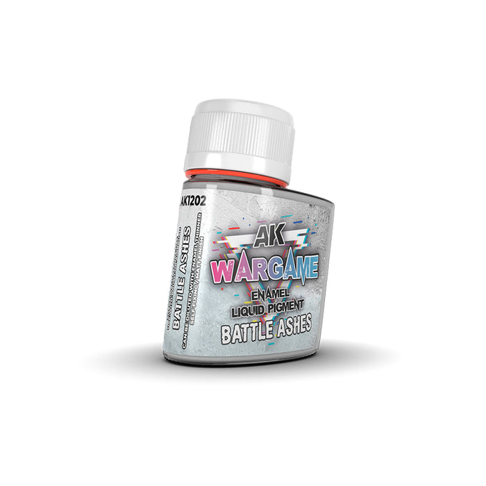 AK Interactive 1202 Wargame: Battle Ashes Liquid Pigment Enamel 35ml Bottle