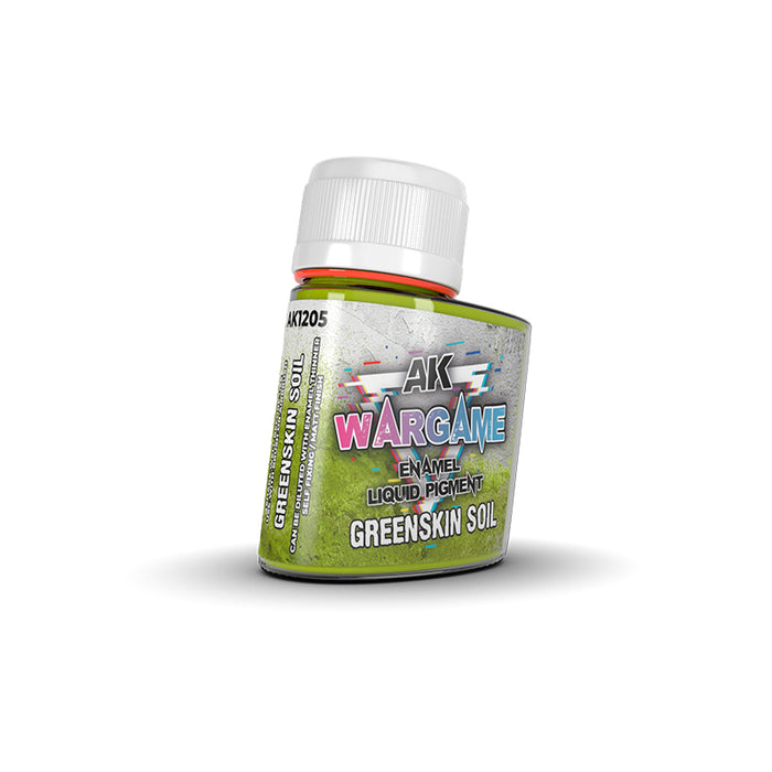 AK Interactive 1205 Wargame: Greenskin Soil Liquid Pigment Enamel 35ml Bottle