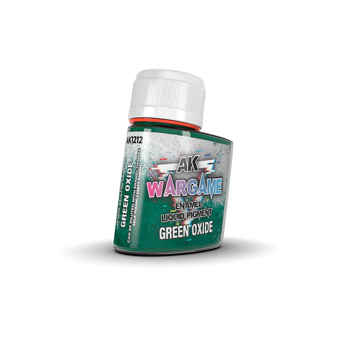 AK Interactive 1212 Wargame: Green Oxide Liquid Pigment Enamel 35ml Bottle
