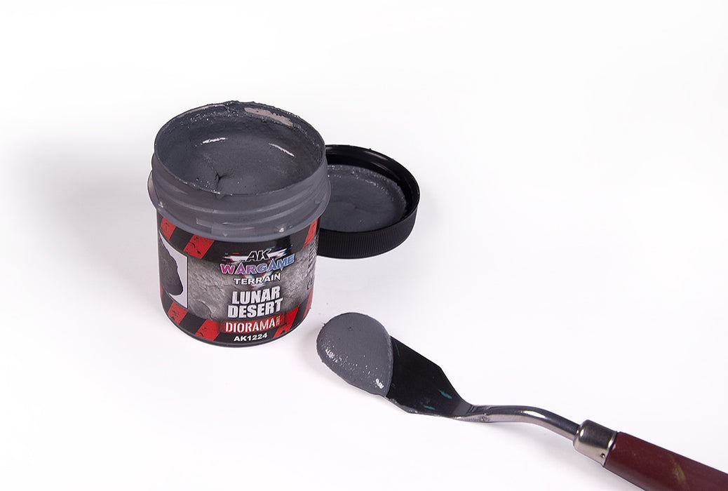 AK Interactive 1224 Wargame Terrain: Lunar Desert Texture Acrylic 100ml Bottle