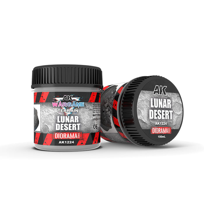 AK Interactive 1224 Wargame Terrain: Lunar Desert Texture Acrylic 100ml Bottle
