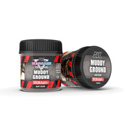 AK Interactive 1226 Wargame Terrain: Muddy Ground Texture Acrylic 100ml Bottle