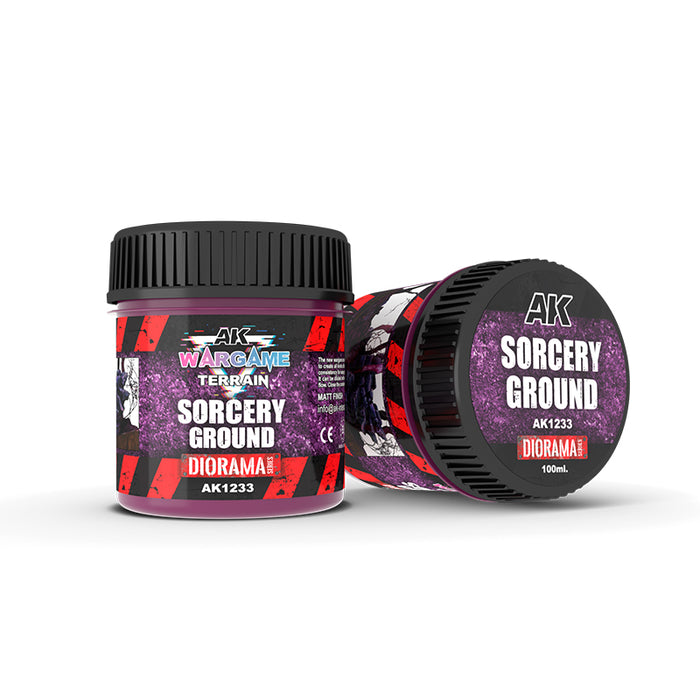 AK Interactive 1233 Wargame Terrain: Sorcery Ground Texture Acrylic 100ml Bottle