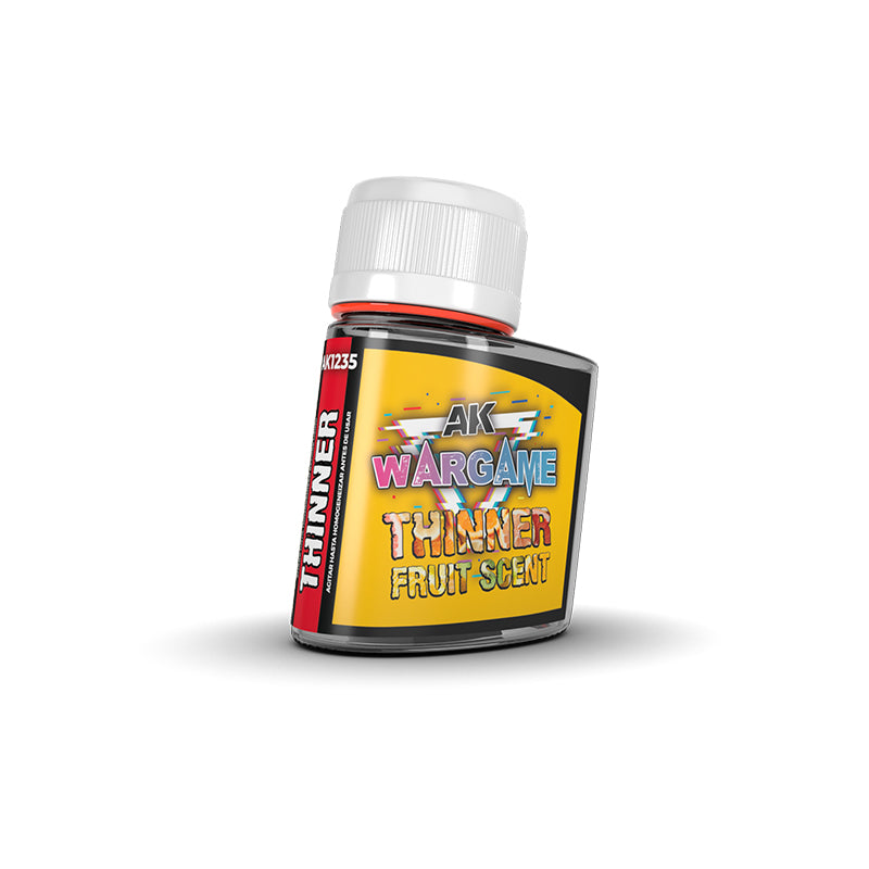 AK Interactive 1235 Wargame: Fruit Scent Mineral Thinner 125ml Bottle for Enamel/Oil