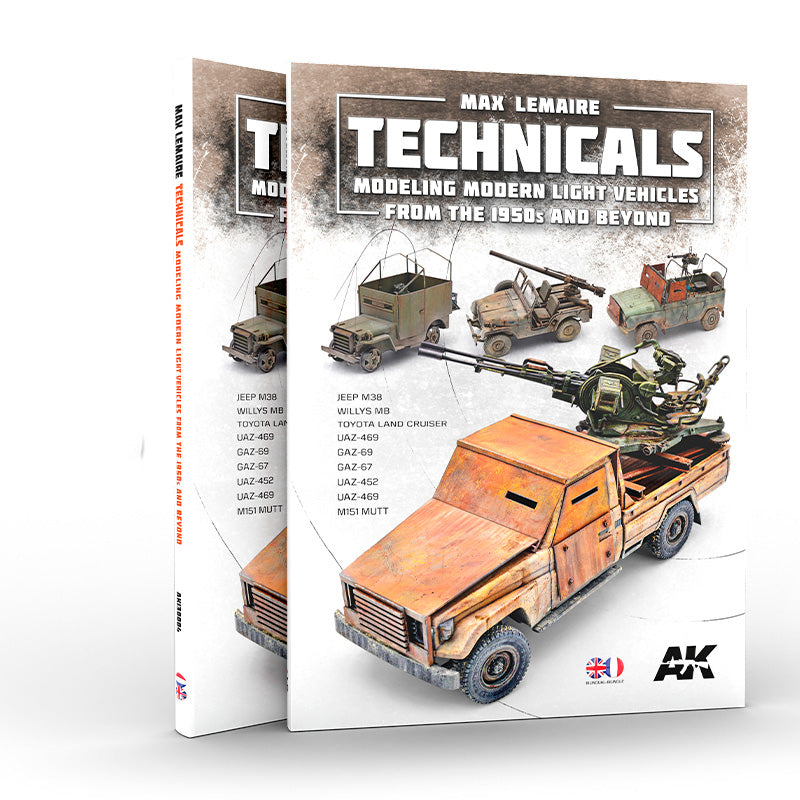 AK Interactive 130004 Technicals Modeling Modern Light Vehicles from 1950s & Beyond Book