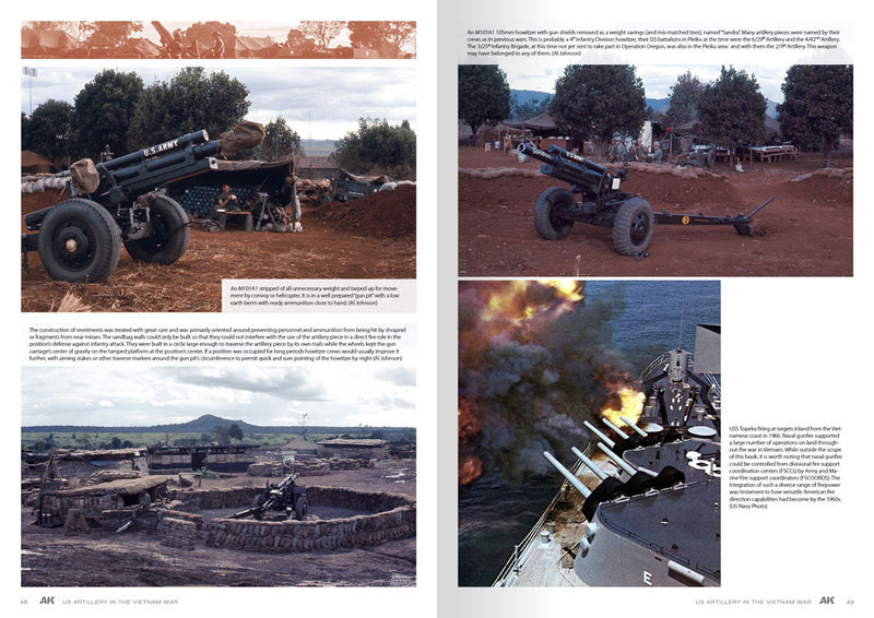 AK Interactive 130007 American Artillery in Vietnam Book (Hardcover)