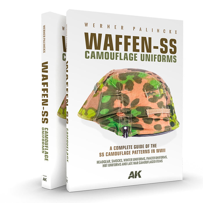 AK Interactive 130008 Waffen-SS Camouflage Uniforms Complete Guide Patterns in WWII Book (Hardcover)