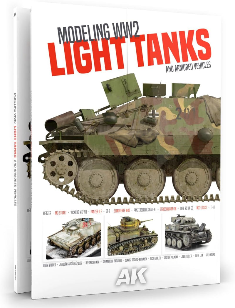 AK Interactive 130020 Modeling WW2 Light Tanks And Armored Vehicles Reference Book