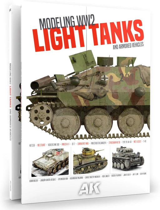 AK Interactive 130020 Modeling WW2 Light Tanks And Armored Vehicles Reference Book