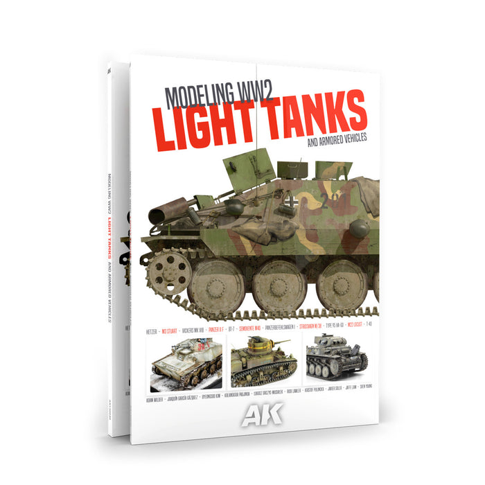 AK Interactive 130020 Modeling WWII Light Tanks & Armored Vehicles Book