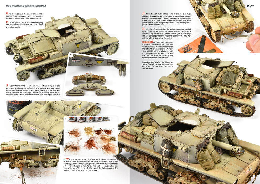 AK Interactive 130020 Modeling WWII Light Tanks & Armored Vehicles Book