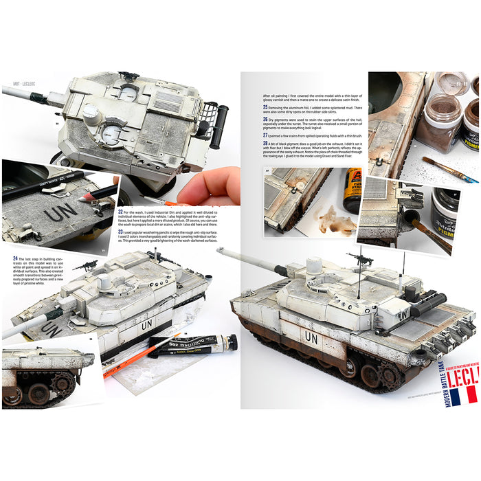 AK Interactive 130021 MBT Modern Battle Tanks Guide to Painting & Weathering Book (Semi-Hardcover)