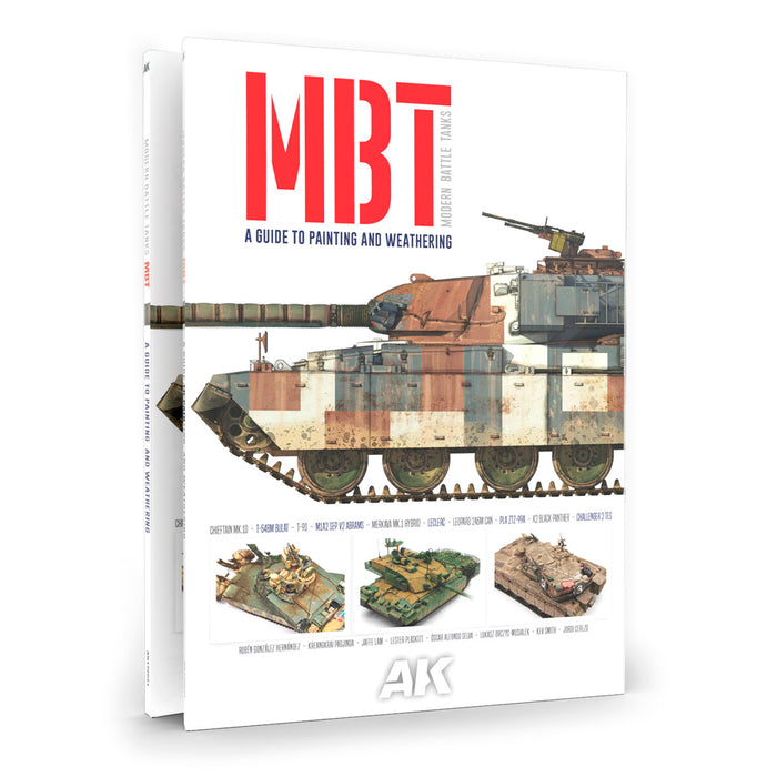 AK Interactive 130021 MBT Modern Battle Tanks Guide to Painting & Weathering Book (Semi-Hardcover)