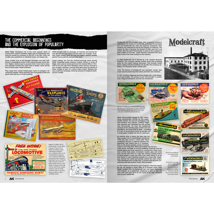 AK Interactive 130024 Paper Modeling Techniques Book (Semi-Hardcover)