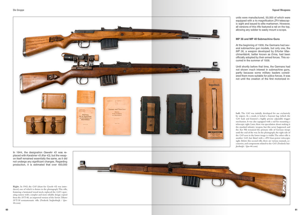 AK Interactive 130025 Die Gruppe Weapons & Equipment of The German Infantry Squad 1939-1945 Book (Hardcover)