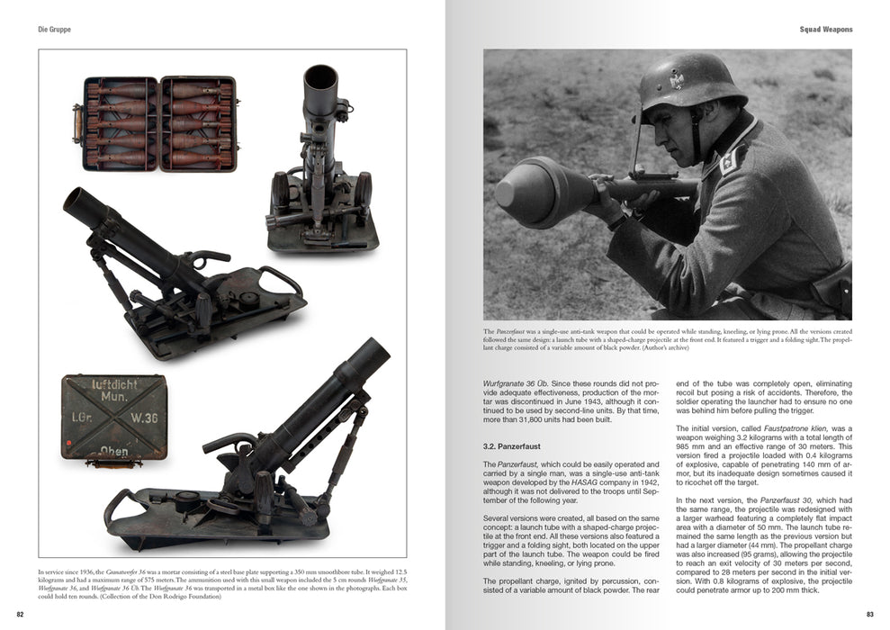 AK Interactive 130025 Die Gruppe Weapons & Equipment of The German Infantry Squad 1939-1945 Book (Hardcover)