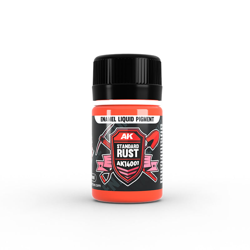 AK Interactive 14001 Standard Rust Liquid Pigment Enamel 35ml Bottle